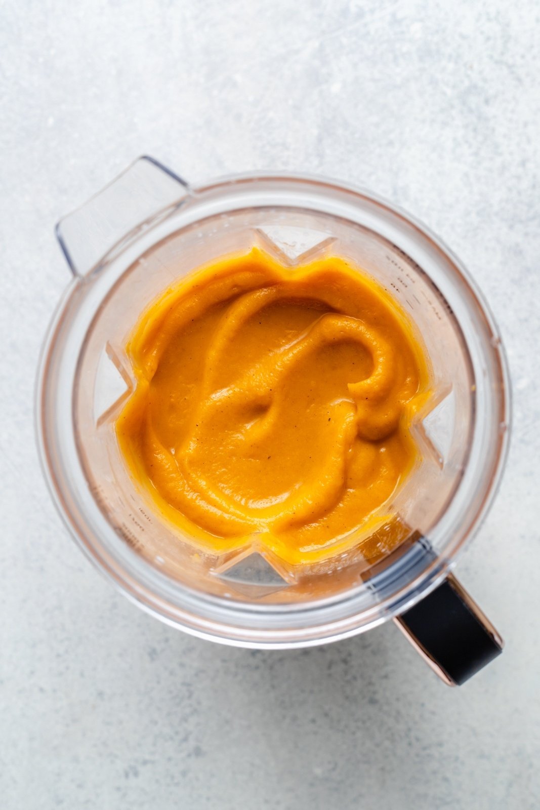 butternut squash sauce in a blender