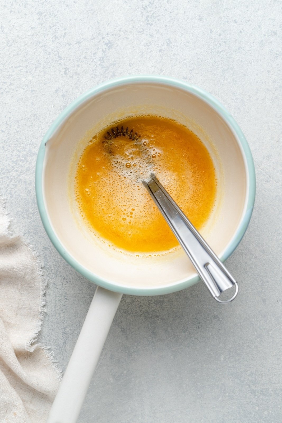 browning butter in a saucepan