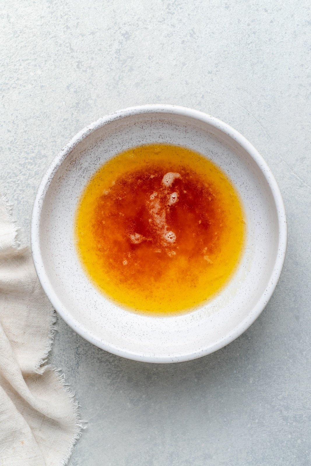 browned butter in a bowl