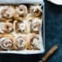 the best cinnamon rolls in a baking pan