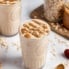 peanut butter oatmeal cookie shake in a glass