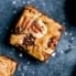 pecan blondies topped with sea salt