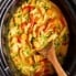 yellow chicken curry in the slow cooker