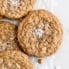 butterscotch oatmeal cookies on parchment paper