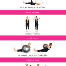 interval cardio workout graphic