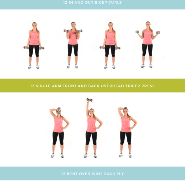 get lean upper body and cardio workout graphic