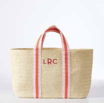 straw beach tote